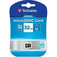 Verbatim microSDHC 32GB PREMIUM / Paměťová karta / UHS-I (U1) / Class 10 