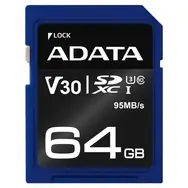 ADATA Premier Pro 64GB SDXC / UHS-I / U3 / V30 / CL10 / R: 95MBs / 60MBs