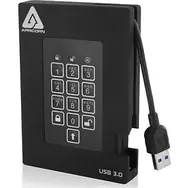Apricorn Aegis Padlock Fortress 1TB černá / Externí HDD / 2.5" / šifrování / USB 3.0