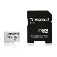 Transcend 300S 16GB Micro SDHC (s adaptérem) / Micro SDHC / UHS-I U1 / Class 10 / s adaptérem
