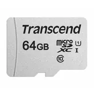 Transcend 300S 64GB / Micro SDXC paměťová karta / Class 10 / UHS-I U1 / R: 95MBps / W: 25MBps / + SD adaptér