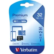 Verbatim MicroSDHC 32 GB  pamětová karta / Class 10 / UHS-I / R: 90 MBps / W: 10 MBps