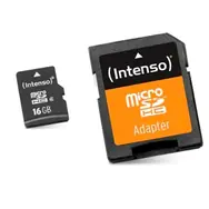 INTENSO micro SDHC karta 16GB Class 10 + SD adaptér