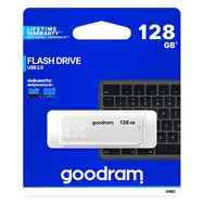 GOODRAM UME2 128GB bílá / Flash disk / USB 2.0 / čtení: 20MBs / zápis: 5MBs