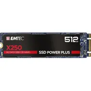 EMTEC Power Plus X250 512GB / M.2 / SATA III / 3D TLC / R:520MBps / W:500MBps / MTBF 2mh / 3y