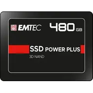 EMTEC Power Plus X150 480GB / 2.5" / SATA III / 3D TLC / R:520MBps / W:500MBps / IOPS: 70K&80K / MTBF 2mh / 3y