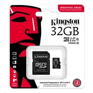 Kingston microSDHC 32GB Industrial + adaptér / UHS-I V3 / U3 / Class 10