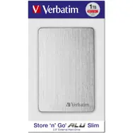 Verbatim Store 'n' Go ALU Slim 1TB stříbrná / Externí HDD / 2.5"/ USB 3.2 / hliník