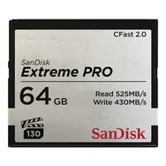 SanDisk Extreme Pro CFast 2.0 64GB / čtení: až 525 MBs / zápis: až 430 MBs