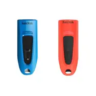 SanDisk Ultra 32 GB červená & modrá 2 ks / Flash Disk / USB 3.0 / čtení: až 100MBs / zápis: 40MBs
