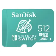 SanDisk Nintendo Switch microSDXC 512GB / Class 10 / UHS-I / U3 / čtení: až 100MBs / zápis: až 90MBs / vhodné pro 4K