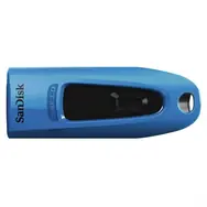 SanDisk Ultra 64 GB modrá / Flash Disk / USB-A 3.0 / čtení až 100 MB/s / zápis až 40 MB/s