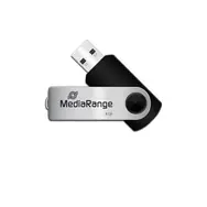 MediaRange MR908 8GB stříbrná / Flash Disk / USB-A 2.0 / čtení: 17MBs / zápis: 4MBs
