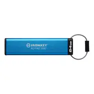 Kingston IronKey Keypad 200C 64GB modrá / Flash Disk / USB-C 3.2 Gen 1 - (USB-C 3.0)