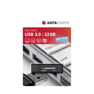 AgfaPhoto USB 3.0 32GB černá / Flash Disk / USB-A 3.0 / R:45 MB/s / W:15 MB/s  