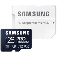 SAMSUNG Micro SDXC PRO Ultimate 128GB + SD adaptér / UHS-1 / Class 10 / U3 / Čtení: 200MBps / Zápis: 130MBps
