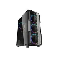 Rozbaleno - darkFlash Aquarius Acrylic černá / ATX / bez větráků / 3x USB-A / průhledná bočnice / bez zdroje / rozbaleno