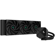 DEEPCOOL LS720S Zero Dark / 3x 120mm / Fluid Dynamic Bearing / 32.9 dB @ 2250 RPM / 85.85 CFM / AMD + Intel