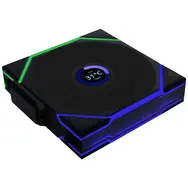 Rozbaleno - Lian Li UNI FAN TL Wireless LCD Fan Reverse Blade černá / 120mm / Fluid Dynamic Bearing / 31 dB @ 1900 RPM  / rozbaleno