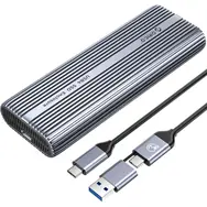 Rozbaleno - Orico externí box M.2 NVMe SSD kovový / Externí box na SSD / USB-C 40 Gbps / s ventilátorem / rozbaleno