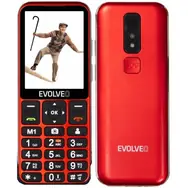EVOLVEO EasyPhone LT + stojánek červená / 2.3" / SOS / microSDHC