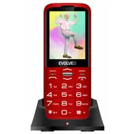 EVOLVEO EasyPhone XO + nabíjecí stojánek červená / 2.8" / 0.3MP / DualSIM / microSDHC