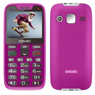 EVOLVEO EasyPhone XR + stojánek růžová / 2.3" / SOS / Bluetooth / FM / microSD