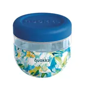 Quokka Bubble Food Jar 770 ml Blue Peonies / Nádoba na jídlo / plast