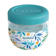 Quokka Bubble Food Jar 770 ml Watercolor Leaves / Nádoba na jídlo / plast