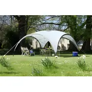 Rozbaleno - Coleman Pavilion Event Shelter světle šedá/šedá / Přístřešek / 4,5x4,5 m / vodní sloupec 1000 mm / UV 50+ / rozbaleno
