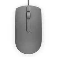 DELL MS116 šedá / Optická myš / 1000dpi / 2 tlačítka + rolovací kolečko / USB / 1.8 m