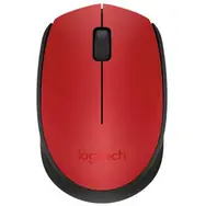 Logitech Wireless M171 červená / bezdrátová optická myš / 2 tlačítka / 1000dpi