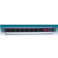 Rozbaleno - PremiumCord 19" PDU, 1U, 9xIEC (C13), 2m kabel Euro,vypínač / rozbaleno