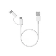 Xiaomi 2 in 1 USB Cable (Micro USB to Type C) 100cm bílá