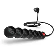 CONNECT IT prodlužovací kabel 230 V 6 zásuvek 2 m s vypínačem (černá)