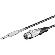 PremiumCord Kabel Jack 6.3mm-XLR samec-samice 6m
