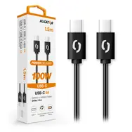 Aligator Datový kabel POWER 5A USB-C - USB-C 1.5m černá / 100W