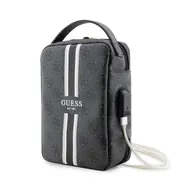 GUESS PU 4G Printed Stripes Travel Universal Bag černá