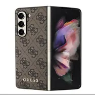 Guess 4G Charm Zadní Kryt pro Samsung Galaxy Z Fold 5 Hnědá