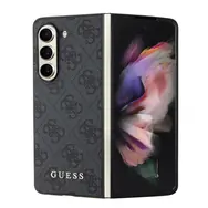 GUESS 4G Charms Zadní Kryt pro Samsung Galaxy Z Flip 5 šedá