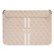 GUESS PU 4G Printed Stripes Computer Sleeve 16" růžová
