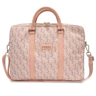 GUESS PU G Cube Computer Bag 15/16" růžová