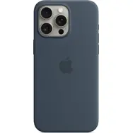 Apple Silikonový kryt s MagSafe pro iPhone 15 Pro Max bouřkově modrá