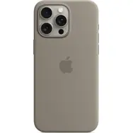 Apple Silikonový kryt s MagSafe pro iPhone 15 Pro Max jílově šedá