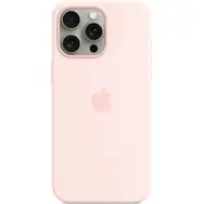 Apple Silikonový kryt s MagSafe pro iPhone 15 Pro Max světle růžová