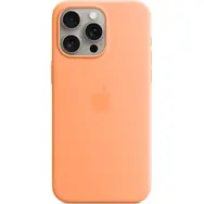 Apple Silikonový kryt s MagSafe pro iPhone 15 Pro Max sorbetově oranžová