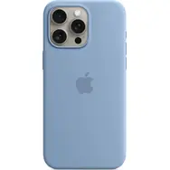 Apple Silikonový kryt s MagSafe pro iPhone 15 Pro Max ledově modrá