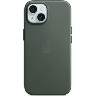 Apple Kryt z tkaniny FineWoven s MagSafe pro iPhone 15 listově zelená