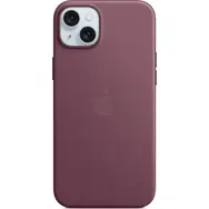 Apple Kryt z tkaniny FineWoven s MagSafe pro iPhone 15 Plus morušově rudá
