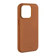 FIXED MagLeather Kožený zadní kryt s podporou MagSafe pro Apple iPhone 15 Pro Max hnědá